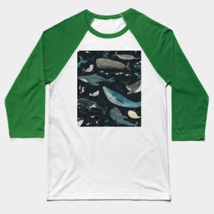 Whale song (charcoal) Baseball T-Shirt